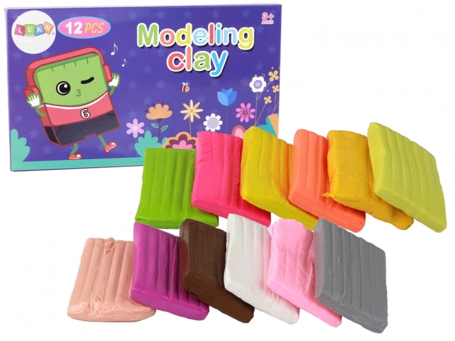 Modeling Clay 12 Pastel and Vibrant Colors Set