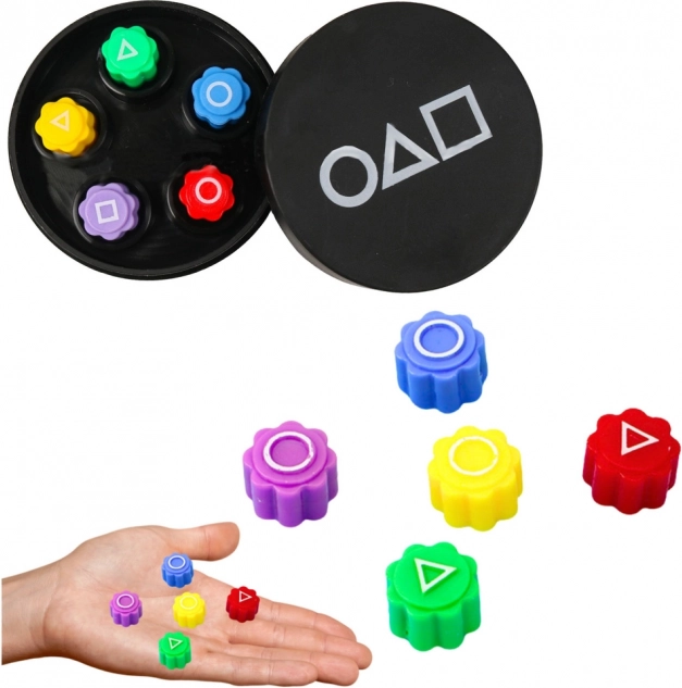 Gonggi Dexterity Game – Dice Set in Case, 5 pcs