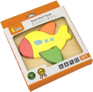 Viga Holz-Mini-Puzzle Flugzeug