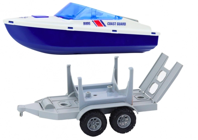 Police Quad with Trailer and Boat