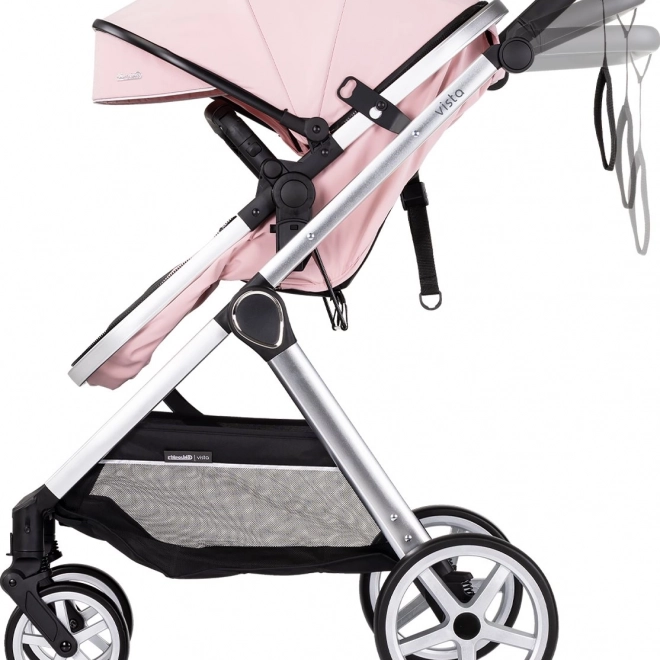 Chipolino Vista Stroller 2in1 Pink Marshmallow