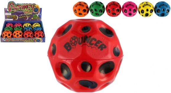 Pallina super rimbalzante Meteora in schiuma 6 cm – mix 6 colori, 12 pz in box