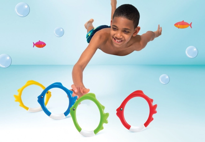 Fun Diving Rings/Fish Set of 4