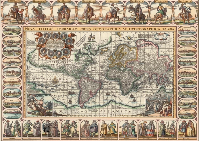 Historic World Map Puzzle 1000 Pieces