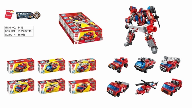 Blazing Mars Fire Rescue Set 6-in-1