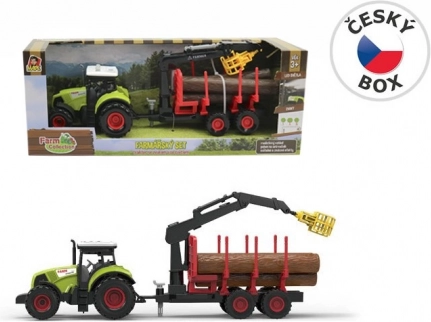 MaDe traktor s prikolicom i krakom – zeleni