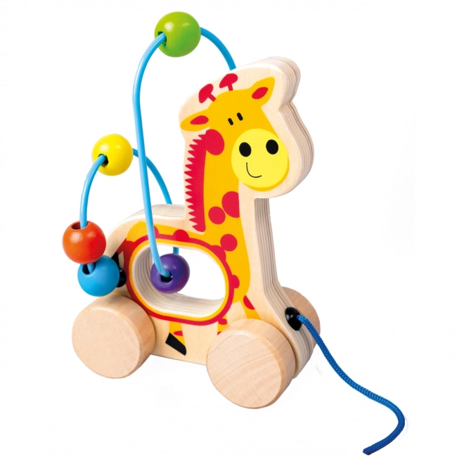 Pull-Along Giraffe Bead Maze Toy