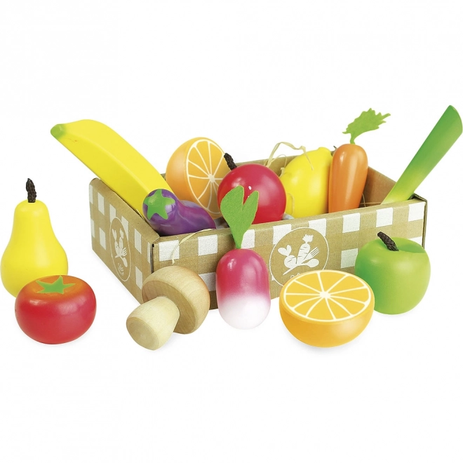 Vilac Wooden Fruits and Vegetables Set