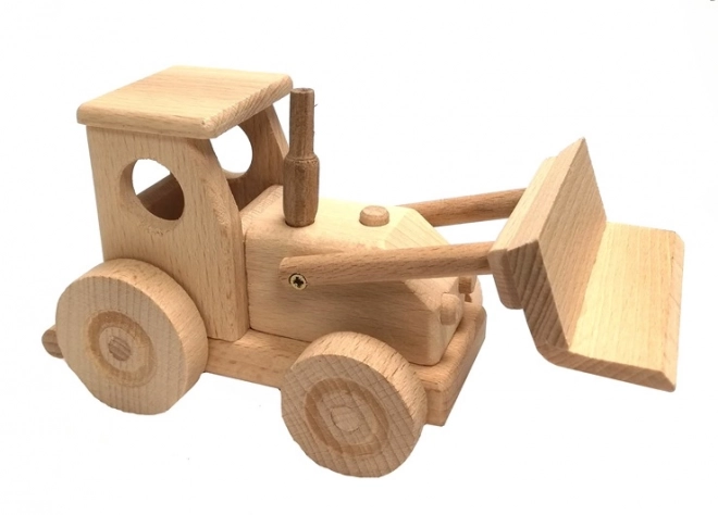 Wooden Tractor with Blade