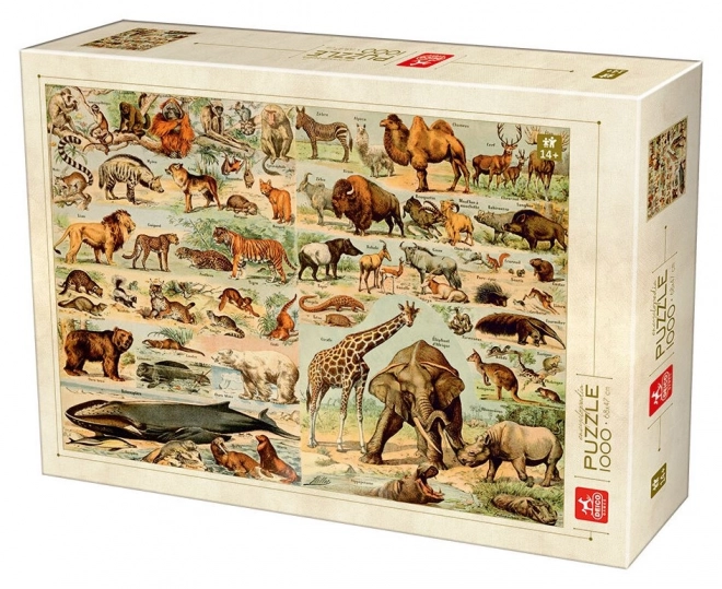 Wild Animals Encyclopedia Puzzle 1000 Pieces