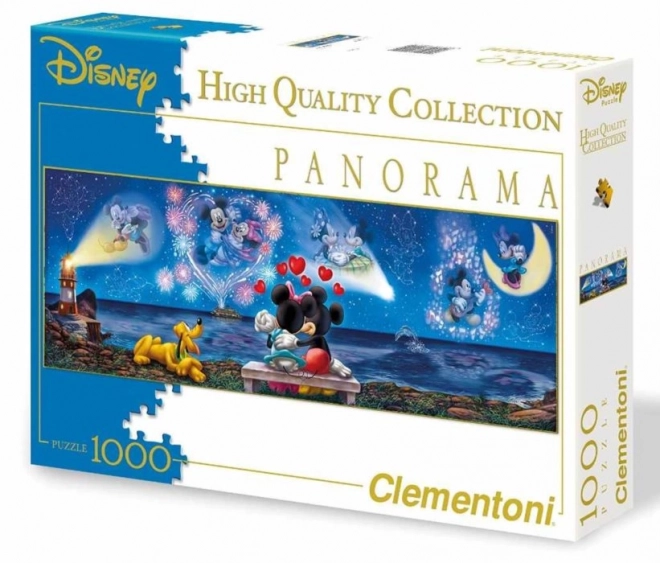 Panoramic Puzzle Mickey and Minnie 1000 Pieces