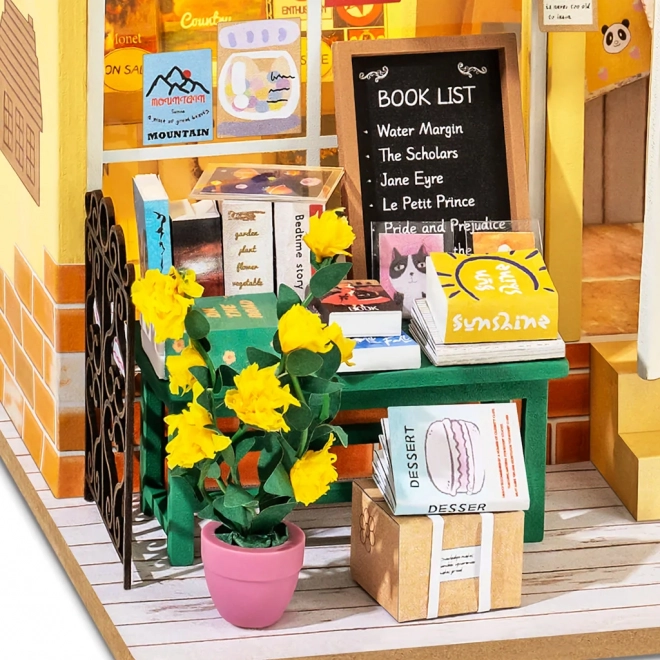 Robotime Rolife DIY Miniature Bookstore with LED Lighting