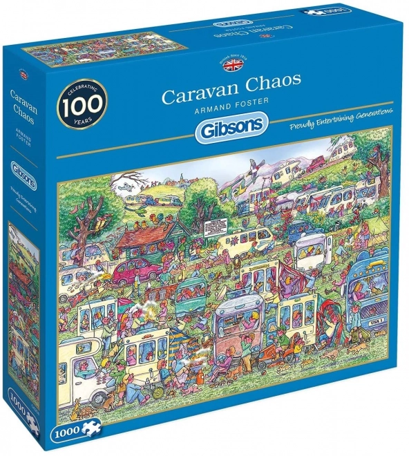 Gibsons Puzzle Chaos of Caravans 1000 Pieces