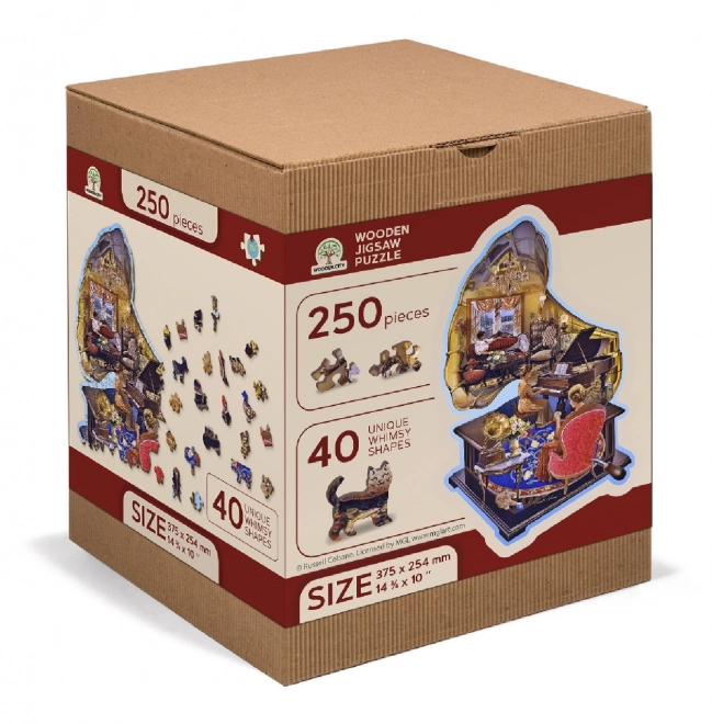 Wooden City Cozy Gramophone Puzzle