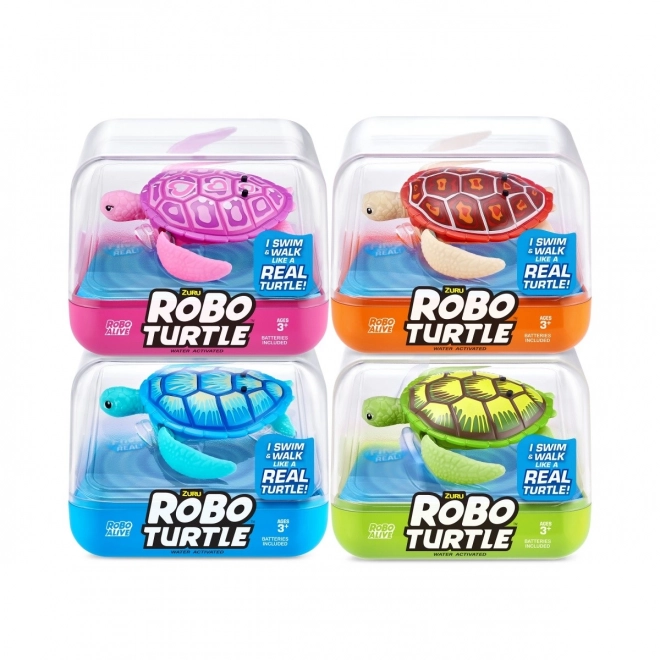 Swimming Robo Turtle Toy Pack