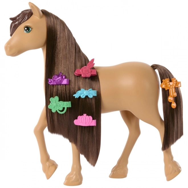 Barbie Horse Pepper with Brown Styling Hair