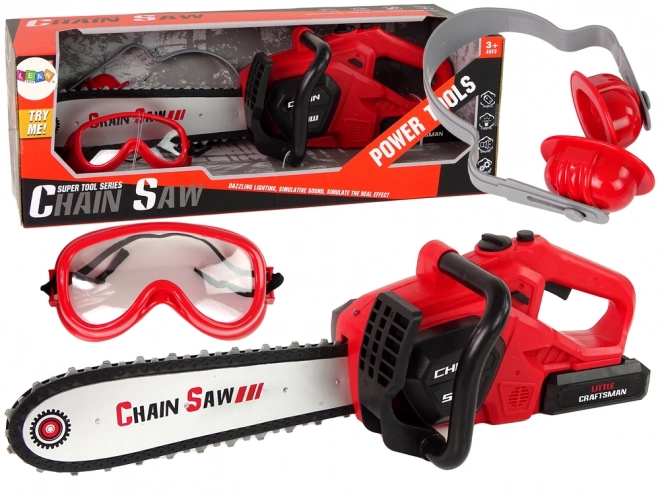 Battery Operated Toy Chainsaw with Accessories