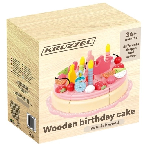 Wooden Birthday Cake Set