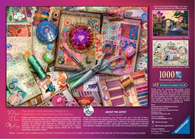 Ravensburger puzzle Vysoká krejčovina 1000 dílků