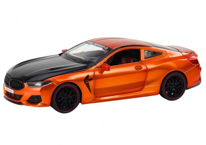 Orange Metal Sports Car Friction Drive 1:24 Scale