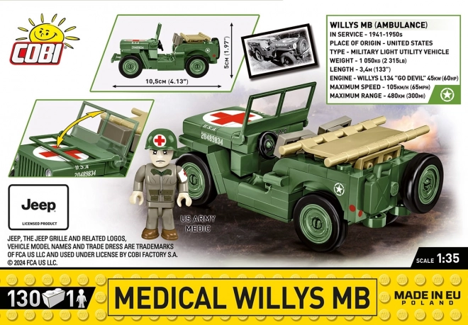 Medical Jeep Willys MB Building Blocks