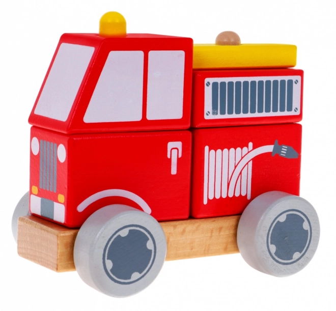 Wooden Fire Engine Toy