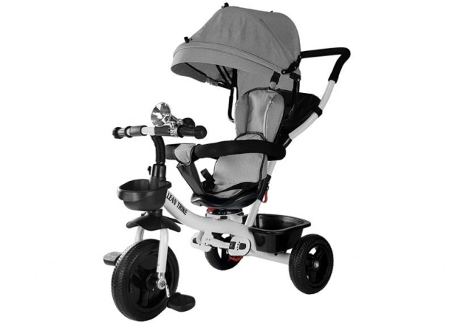 Gray Tricycle for Kids with UV Canopy