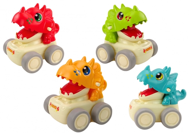 Dinosaur Triceratops Push-and-Go Car