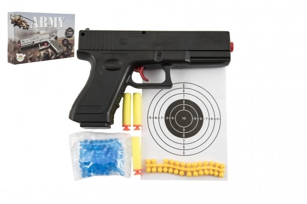 Toy Gun With Foam, Water, And Rubber Bullets