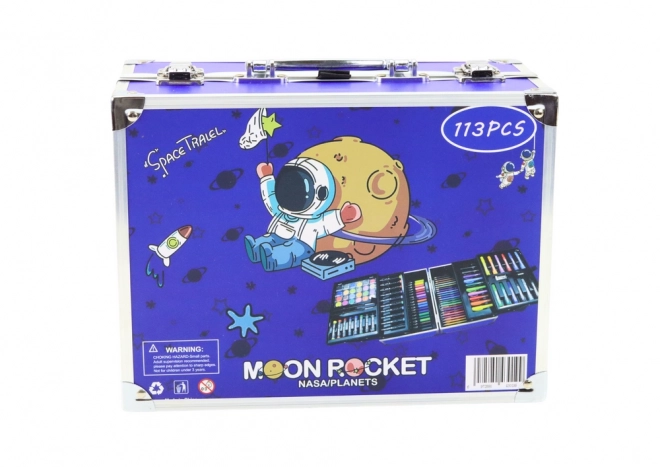 Space-Themed Art Set in Folding Case