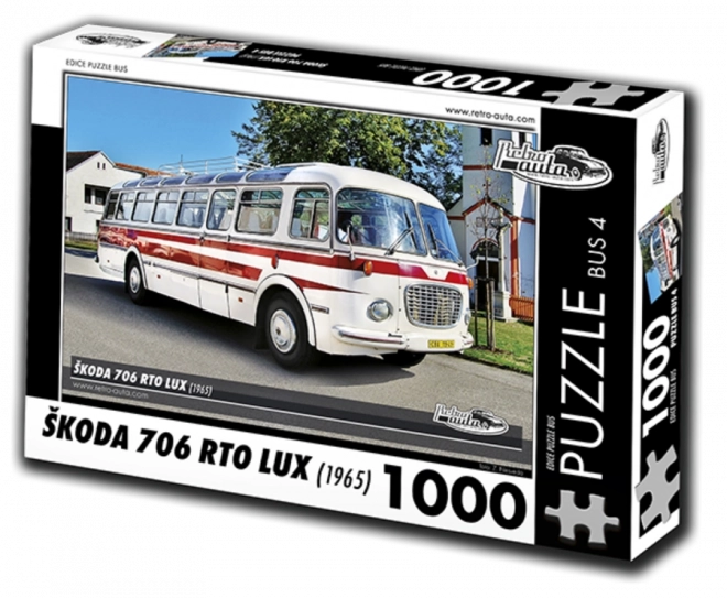 Retro Cars Puzzle Škoda 706 RTO Lux 1965 1000 Pieces