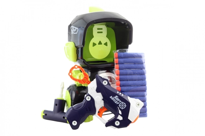 Dinosaur Target Foam Ball Gun Set with Electronic Counter