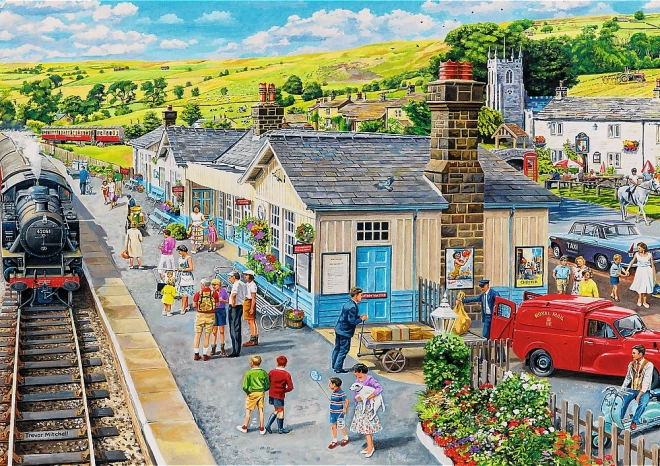 Tea Time Train Station Puzzle 1000 Pieces