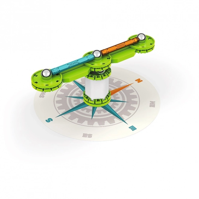Magnetic Building Set Mechanics with Compass