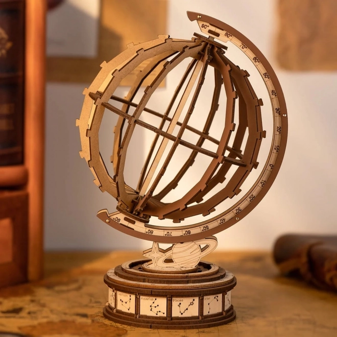 3D Wooden Puzzle - Globe and Wonders of the World