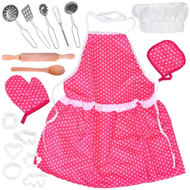 Cooking Set with Apron and Accessories for Kids