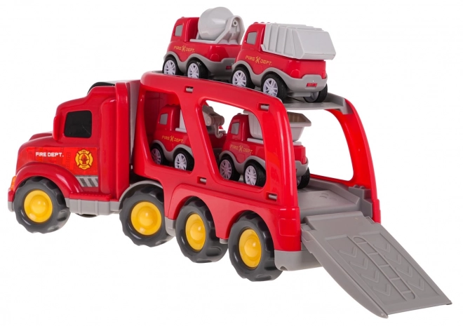 Interactive Tow Truck and Fire Engine Set