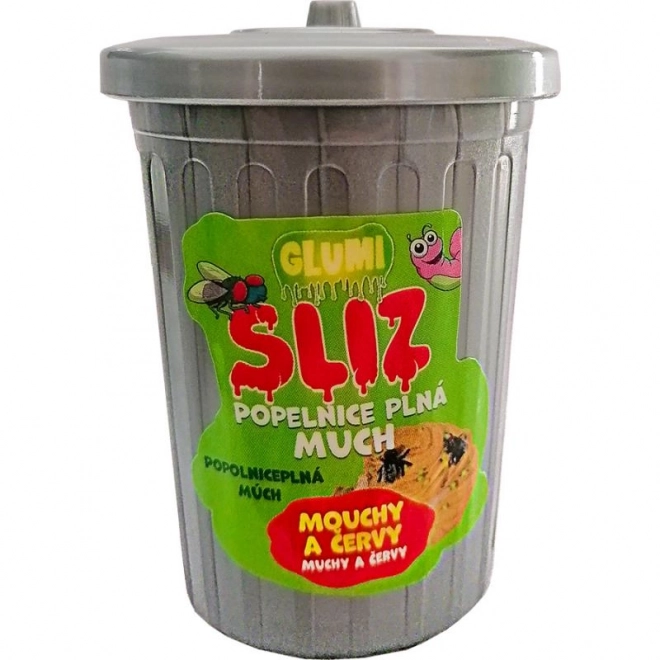 Toxic slime with flies and worms