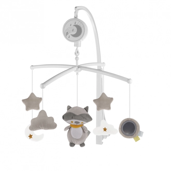 Baby Crib Mobile with Raccoon