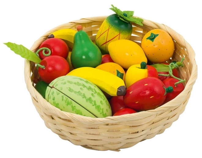 Wooden Fruit Basket Set