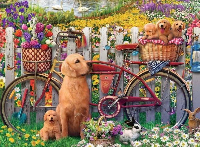 Ravensburger Cute Dogs in the Garden Puzzle 500 Pieces