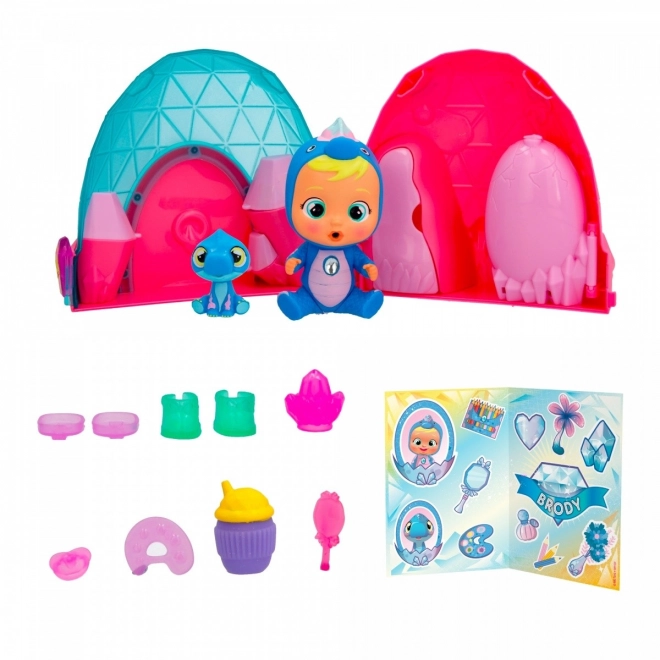 Cry Babies Magic Tears Icy World Dinos Doll