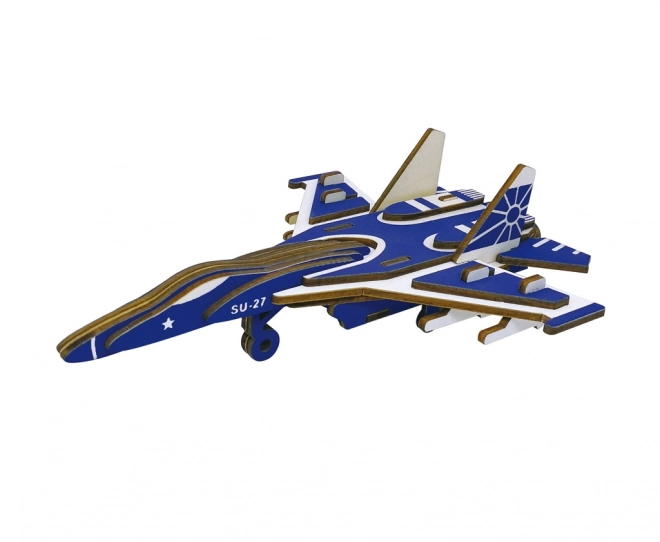 Woodcraft 3D Puzzle Fighter Jet SU27