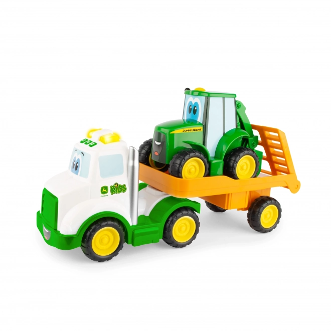 John Deere Tractor Johnny with Trailer 37 cm