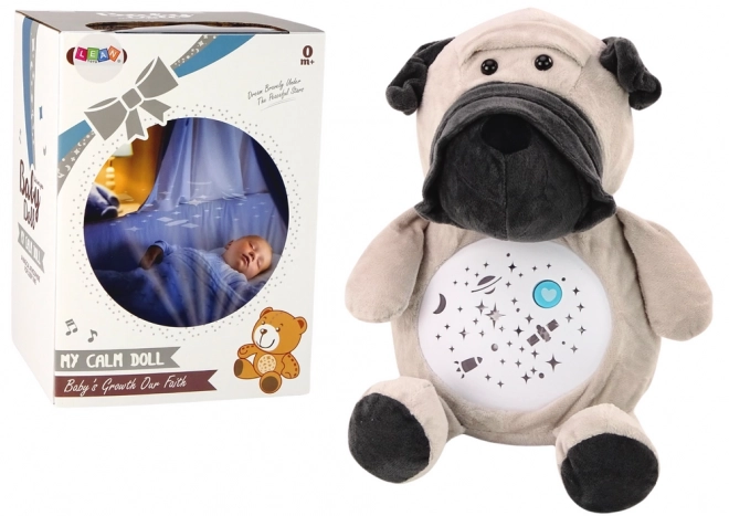 Lullaby Plush Dog Bear with Lights and Sounds