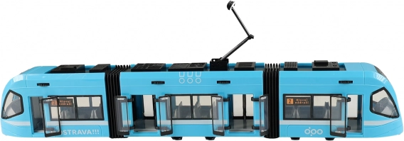 Moderna tramvaja Ostrava modra 47 cm