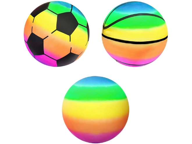 Colorful Rainbow Inflatable Ball for Kids