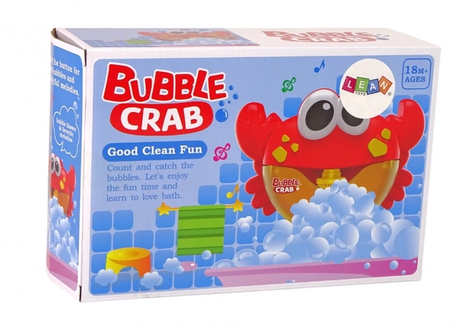 Bath Toy Bubble Maker Red Crab