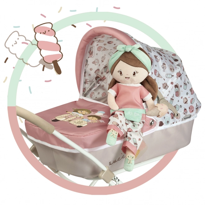 Sweet Plush Doll with Cradle