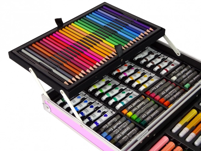 Large Pink Unicorn Art Set with 145 Pieces